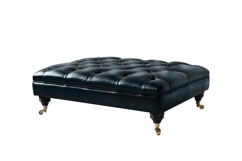 Regent Large Button Bench Footstool