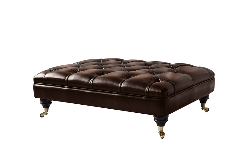 Regent Large Button Bench Footstool