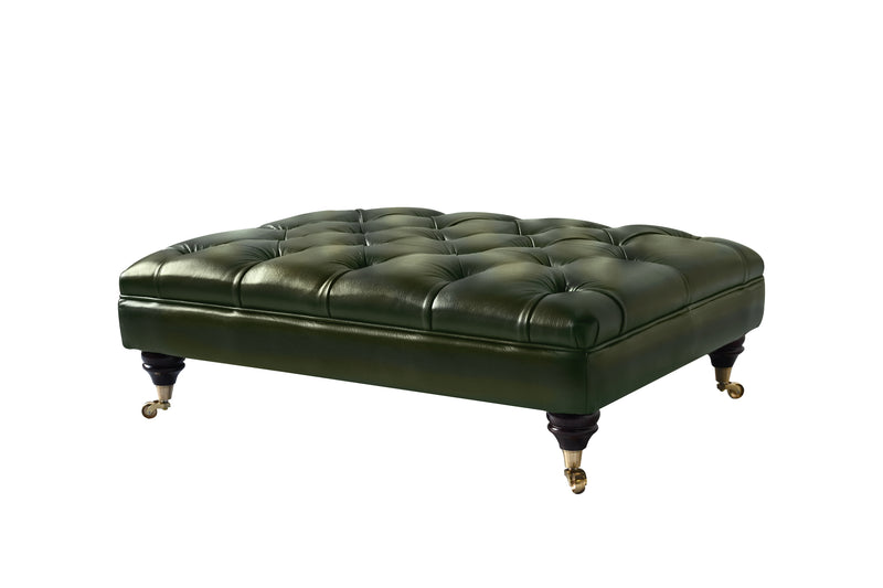 Regent Large Button Bench Footstool