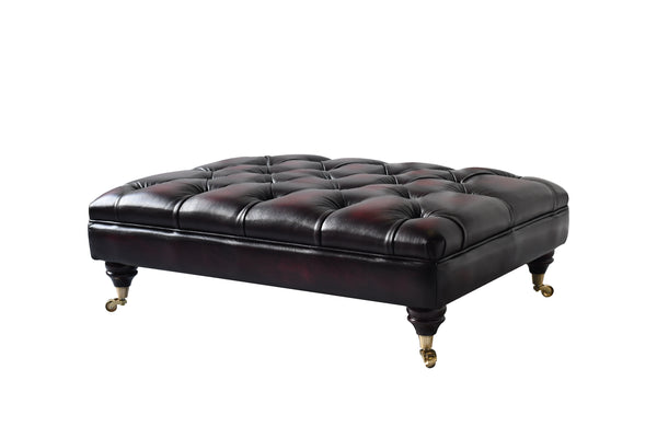 Regent Large Button Bench Footstool