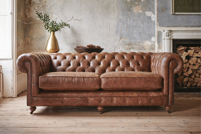 Grand Chesterfield 3 Seater Sofa