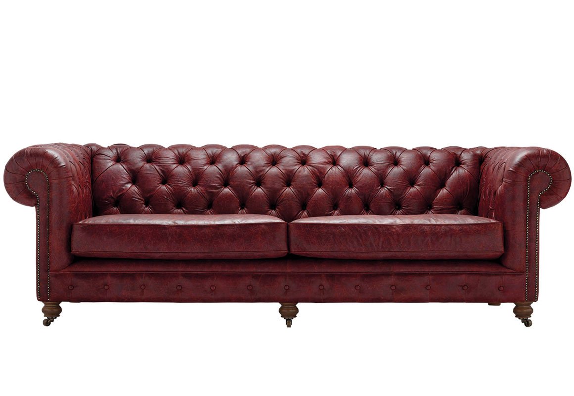 Red Leather Sofas, Red Chesterfield Sofas & Modern Red ...